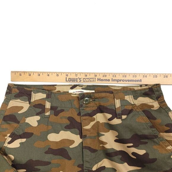 LEVIS 94 Baggy Cargo Straight Leg Military Parachute Pant Green Camo Army 27x30 - Picture 4 of 9